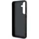 6. DKNY Leder Mono Stripe & Metal Logo Hülle für Samsung Galaxy S24 – Schwarz