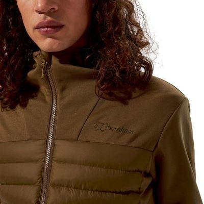 6. Berghaus Vaskye Hooded Hybrid Jacket, Größe L, Braun