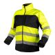 Warnschutz-Softshell-Arbeitsjacke, Gelb und Schwarz, Größe M