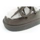 6. D.Franklin Damen Winter Schneestiefel, modisches Fellfutter, grau