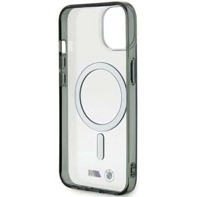 7. BMW Silver Ring MagSafe iPhone 15 Hülle - Transparent