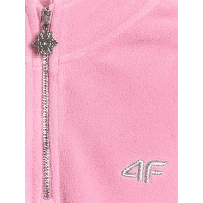 8. 4F Warmer Oversize-Fleecepullover mit Stehkragen für Mädchen 4F 4FJRAW25TFLEF441-54S