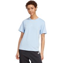 adidas Essentials Damen-T-Shirt mit kleinem Logo, Hellblau, JY4962
