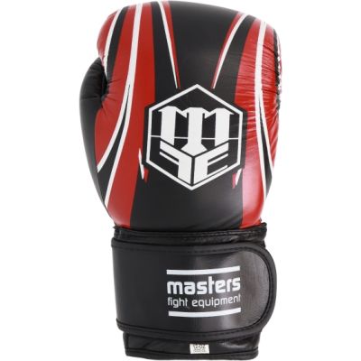 7. RBT-5A Lederboxhandschuhe, schwarz und rot