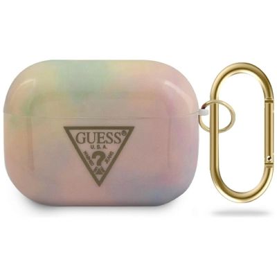 Guess GUACAPTPUMCGG01 AirPods Pro Cover Pink/Pink Tie & Dye Collection