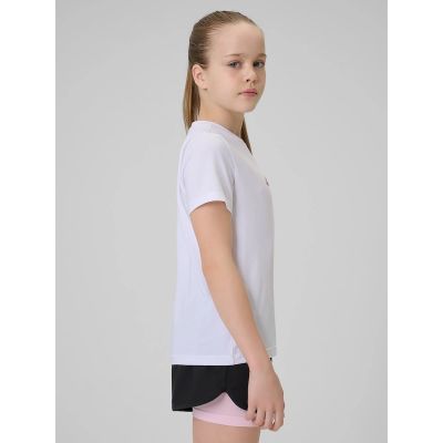5. Schnelltrocknendes Sport-T-Shirt für Mädchen 4F 4FJRSS26TFTSF2388-10S