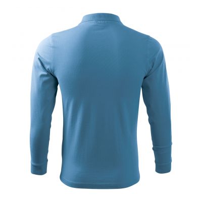 8. Malfini Single J. LS M Poloshirt MLI-21114 azurblau