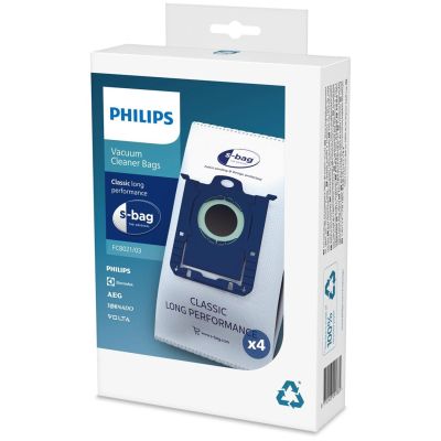4. Philips Staubsaugerbeutel (Textil; Philips FC8021/03; 4 Stück)