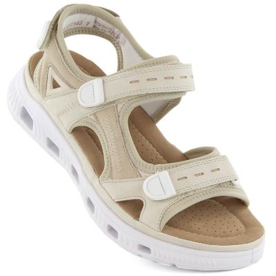 Rieker W RKR691 bequeme Klett-Sandalen beige