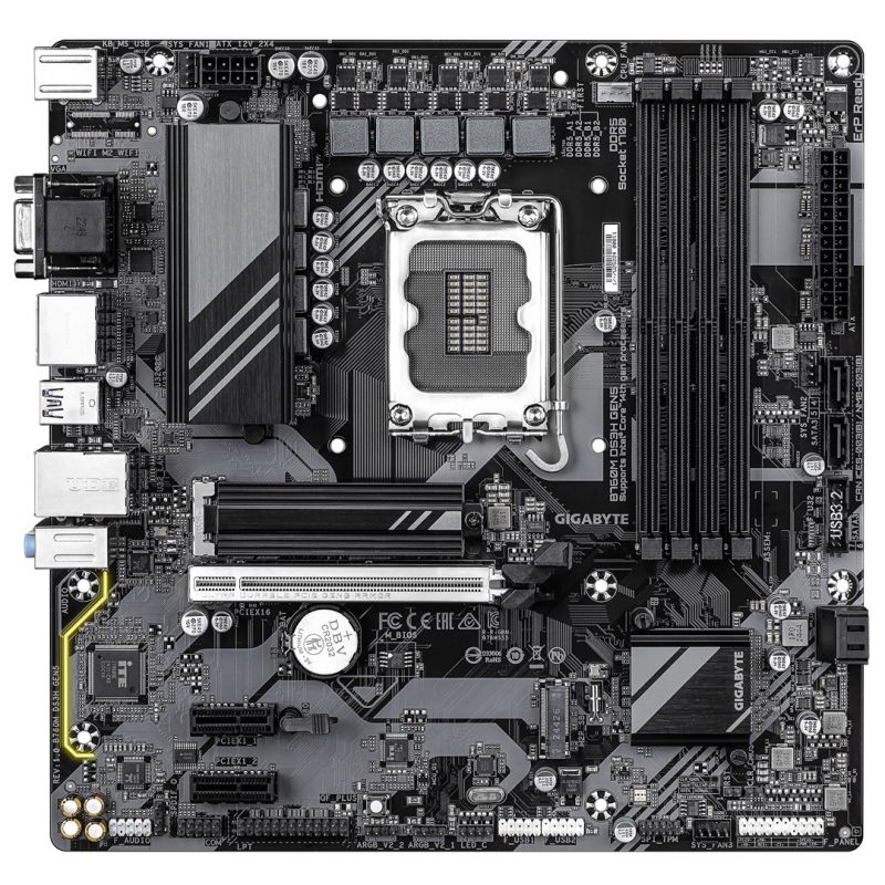 2. Gigabyte B760M DS3H GEN5 Mainboard