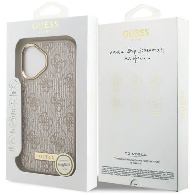 8. Guess 4G Logo Plate MagSafe Case für iPhone 17 - Pink