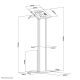 12. Neomounts FL15-750WH1 Tablet-Hülle 27,9 cm (11 Zoll) Weiß