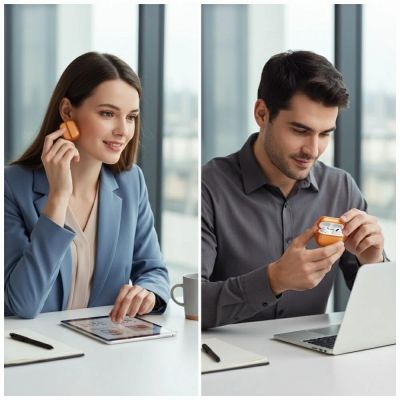 2. Uniq Veren Hülle für AirPods Pro 3 – Orange