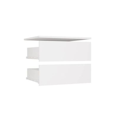 14. Modularer Kleiderschrank OPENO SET 260/200 WEISS – Schubladen, Kleiderstangen und Regalböden, groß, fürs Schlafzimmer