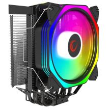 Rampage OCTAGONC50-BLACK CPU-Kühler LGA1700/AM5 1800RPM 120mm ARGB PWM Lüfter