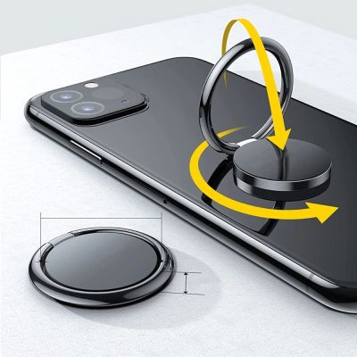 5. Tech-Protect Magnetischer Telefonringhalter / Ring mit Standfunktion - Schwarz