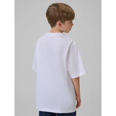 2. Locker geschnittenes Jungen-T-Shirt mit Aufdruck 4F 4FJRSS26TTSHM3786-10S