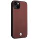 4. Hülle BMW BMHCP14S22RFGR iPhone 14 6.1" Burgund/Burgund Leder Rautenmuster
