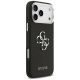 4. Guess Grained Big 4G Classic Logo Hülle für iPhone 17 Pro Max - Schwarz