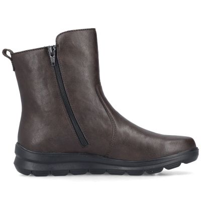 2. Rieker Z0074-25 bequeme braune wasserdichte Damen-Ankle-Boots
