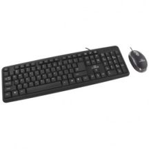 TITANUM TK106 Tastatur- und Maus-Set (USB 2.0; (US); schwarz; optisch)