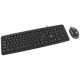 TITANUM TK106 Tastatur- und Maus-Set (USB 2.0; (US); schwarz; optisch)