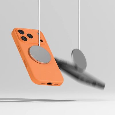 8. Ringke Silikon Magnetische MagSafe Hülle für iPhone 17 Pro Max - Orange
