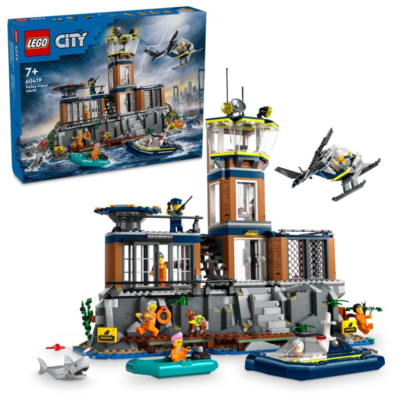 23. LEGO City 60419 Polizei auf der Gefängnisinsel