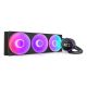 5. NZXT Kraken Elite 420 RGB All-in-One-Flüssigkeitskühler für Prozessoren, 14 cm, Schwarz, 1 Stück.