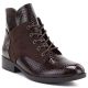Damen-Ankle-Boots aus Lackleder, braun, Vinceza HX27-16524