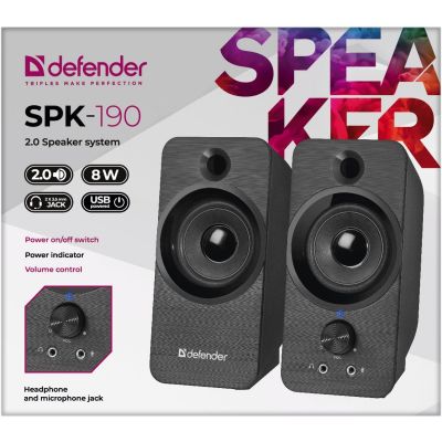 3. DEFENDER SPK-190 2.0 8W USB-LAUTSPRECHER 65190