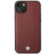 3. Hülle BMW BMHCP14S22RFGR iPhone 14 6.1" Burgund/Burgund Leder Rautenmuster