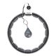 16. Magnetisches Hula-Hoop-Set Schwarz HHM15 mit HMS-Zähler + Schlankheitsgürtel BR163 Rot