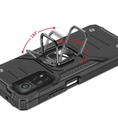 5. Wozinsky Ring Armor robuste Hybrid-Hülle + Magnethalterung für Samsung Galaxy A72 4G blau