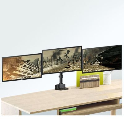 13. Maclean MC-811 Tischhalterung für 3 Monitore (Desktop; 17" - 27"; max. 20 kg)