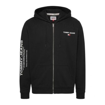 Tommy Hilfiger TJM Reg Entry Zip Hoodie Herren Schwarz - DM0DM17783-BDS