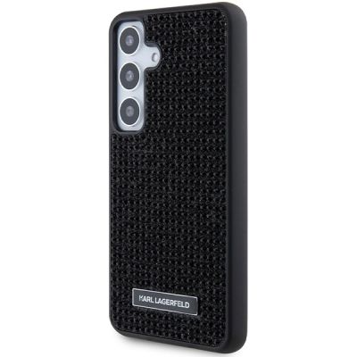 2. Karl Lagerfeld Rhinestone Metal Logo Hülle für Samsung Galaxy S24 – Schwarz