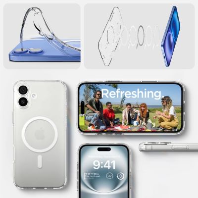 14. Spigen Liquid Crystal Mag Hülle mit MagSafe für iPhone 16 – transparent