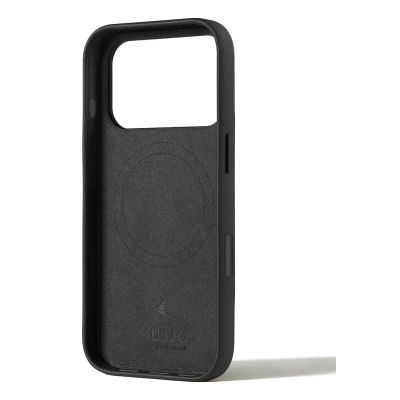 2. Mujjo Lederhülle - Lederhülle für iPhone 17 Pro, kompatibel mit MagSafe (schwarz)