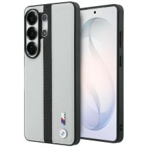 BMW MagSafe-Hülle mit perforiertem Streifenlogo für Samsung Galaxy S26 Ultra – Grau