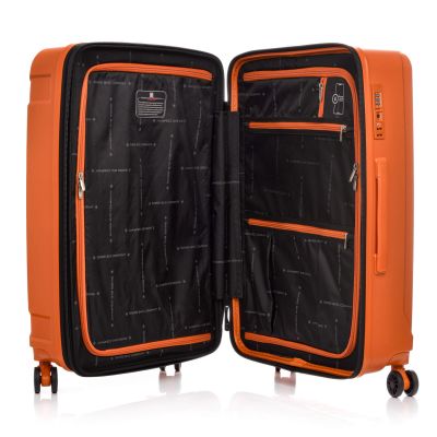 6. SwissBags Tourist Großer Koffer 77cm Orange