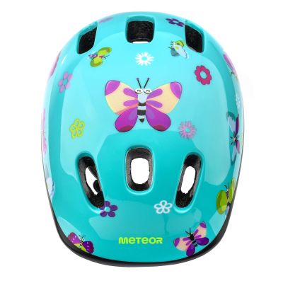 41. METEOR KS06 Schmetterlinge Kinder Fahrradhelm