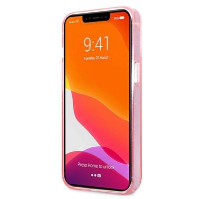 5. Karl Lagerfeld Glitzer Karl's Head Case für iPhone 13 Pro Max - Pink