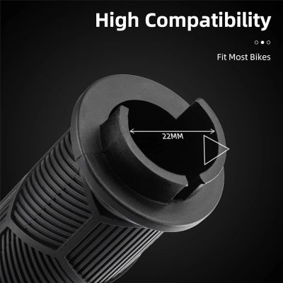 4. Rockbros 40720007003 Fahrradgriffe mit Reflektor – blau