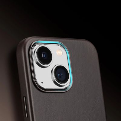 4. Dux Ducis Naples Hülle für iPhone 14 Plus Lederhülle (MagSafe kompatibel) Dunkelbraun