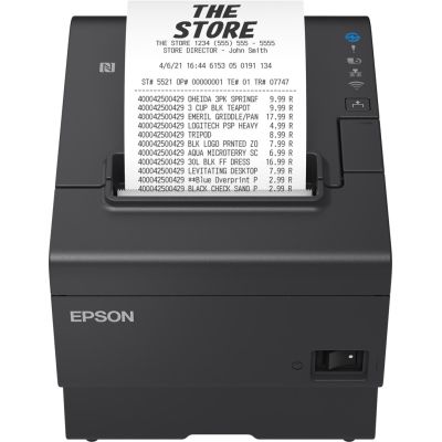 9. Epson TM-T88VII (112): USB, Ethernet, seriell, Netzteil, Schwarz
