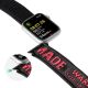 9. Dux Ducis Strap (Outdoor-Version) Apple Watch Ultra Strap, SE, 9, 8, 7, 6, 5, 4, 3, 2, 1 (49, 45, 44, 42 mm) Nylonband-Armband Schwarz und Rot