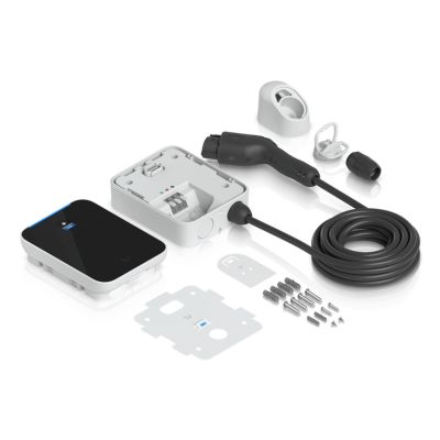 11. Ubiquiti EV Station Lite Wandhalterung, weiß/schwarz, Polycarbonat (PC), 1 integriertes 4,32 cm (1,7 Zoll) Display