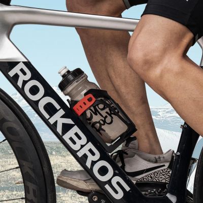 7. Rockbros 31210029 Motorrad-Flaschenhalter – Schwarz und Rot