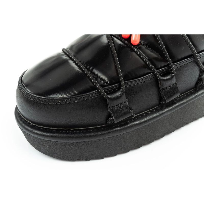 15. D.Franklin Damen Schneestiefel Winter Modische Isolierte Stiefeletten Schwarz